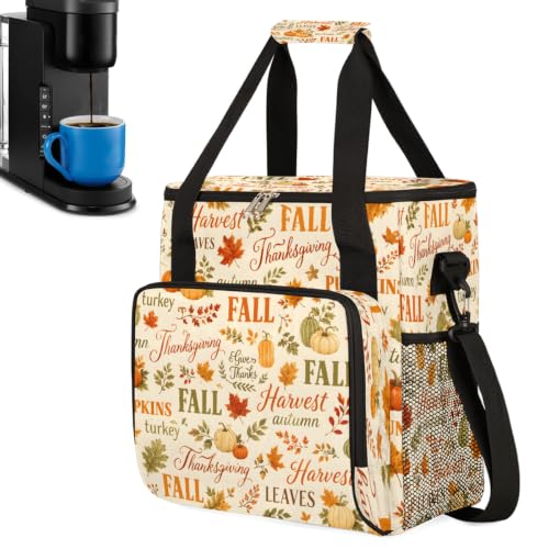 Fall Pumpkin Coffee Maker Carring Bag with Keurigs K (C 010)