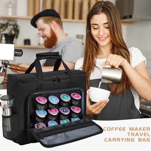 Coffee Maker Carrying Bag for Keurig K (Black / For K-slim/K-express/K-iced)