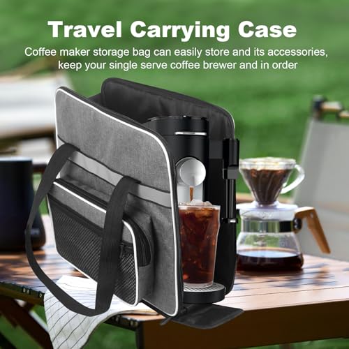 Coffee Maker Travel Bag for Ninja Single Serve Coffee Maker PB051 (Gray)