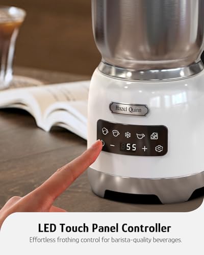 Milk Frother Steamer (Pearl White)
