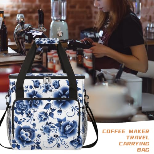 Blue Flower Coffee Maker Carring Bag with Keurigs K (C 006)