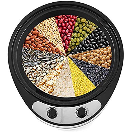 Home Coffee Roaster Machine Electric Coffee Bean Roasting Machine High Capacity Bevel Design with Temperature Adjustment for Baking Coffee