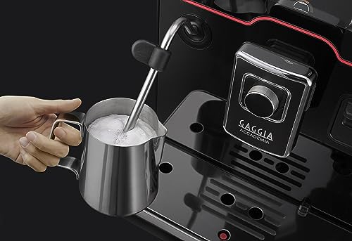 Accademia Luxury Italian Fully Automatic Espresso Machine with 19 Customized drink settings (Large / Black)