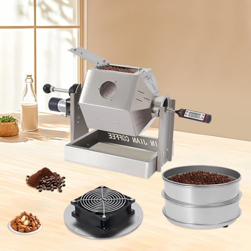 Stainless Steel Coffee Bean Roaster with Cooler
