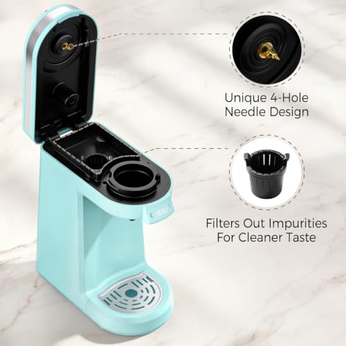 Single Cup Coffee Maker for K Pod (Cyan)