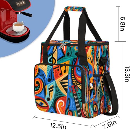 Maker Carring Bag Musical Coffee Travel Carrying Storage Tote Bag (Print 11)