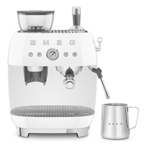 EGF03 Semi Automatic Espresso Machine with Built (8.8 oz / White)
