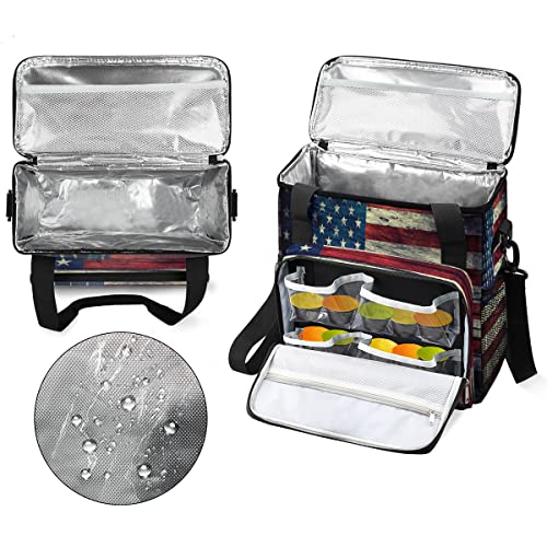 USA Flag Coffee Maker Carring Bag Travel Carrying Storage Tote Bag (A05:USA Flag)