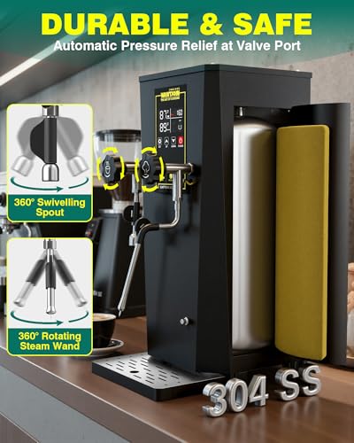 Commercial Milk Frother & Beverage Warmer (Black)