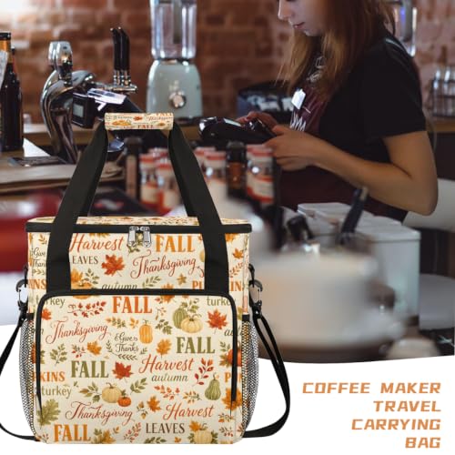 Fall Pumpkin Coffee Maker Carring Bag with Keurigs K (C 010)