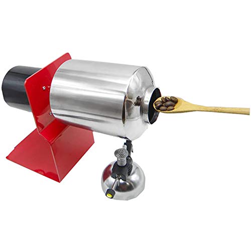 Coffee Roaster Machine Home Use Hot Air Coffee Bean Roaster Electric Nuts Bean Baking Machine Household Grain Drying Roasting Machine Drum Type Gas Stove Heating (110v Gasherd)