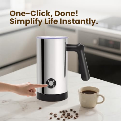 Electric Milk Frother 4 (Light Silver)