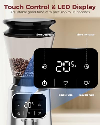 G2 Conical Burr Coffee Grinder (Silver)