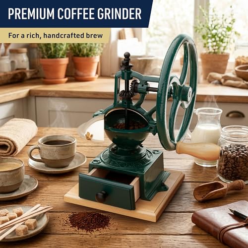 Manual Burr Coffee Grinder (Green)