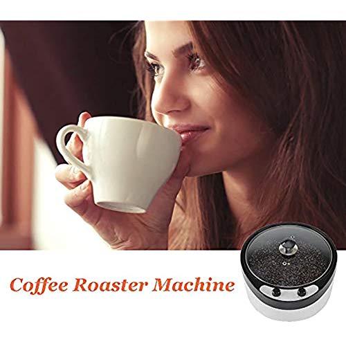 Home Coffee Roaster Machine Electric Coffee Bean Roasting Machine High Capacity Bevel Design with Temperature Adjustment for Baking Coffee