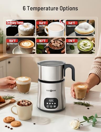 Milk Frother & Steamer (Steely)