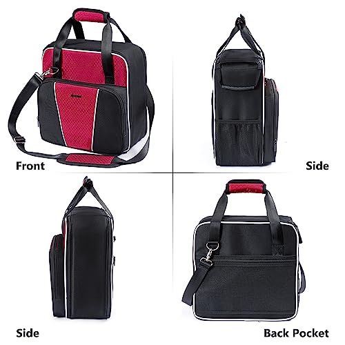 Travel Coffee Maker Bag for Keurig K (Red-Black / Fit for K-Slim)