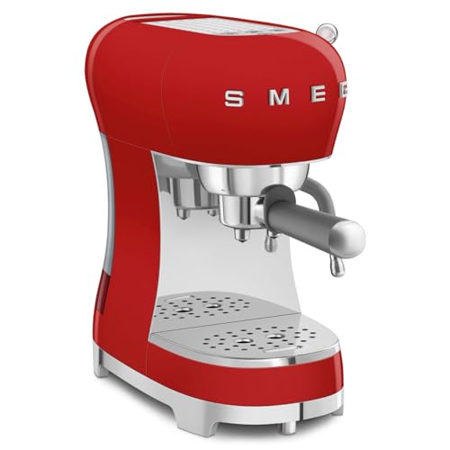 Manual Espresso Machine with Steam Wand (13" / Red)