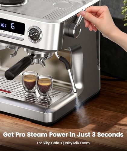 Dual Boiler Espresso Machine with Grinder