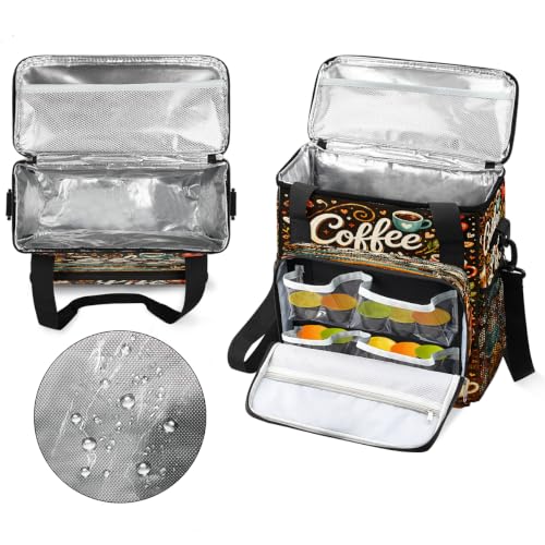 Maker Carring Bag Coffee Coffee Travel Carrying Storage Tote Bag (Print 5)