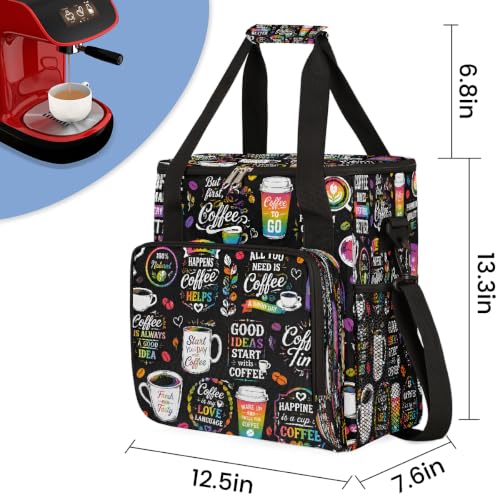 Maker Carring Bag Coffee Coffee Travel Carrying Storage Tote Bag (Print 3)