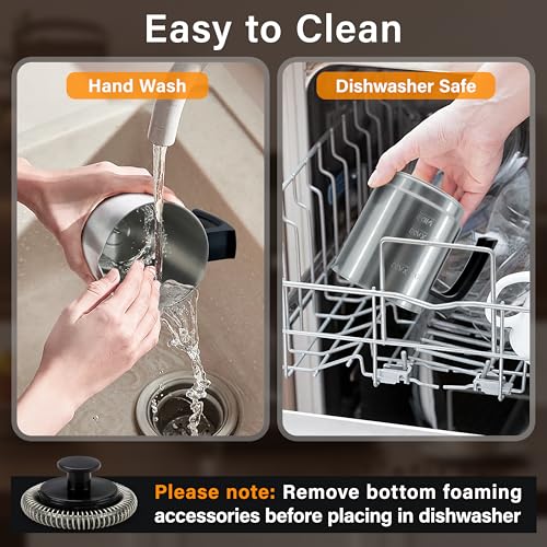 4 in 1 Milk Frother and Steamer (Black)