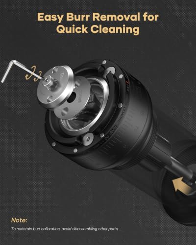 ESSENCE DUO B38 Ultra Electric Coffee Grinder (Obsidian Black)