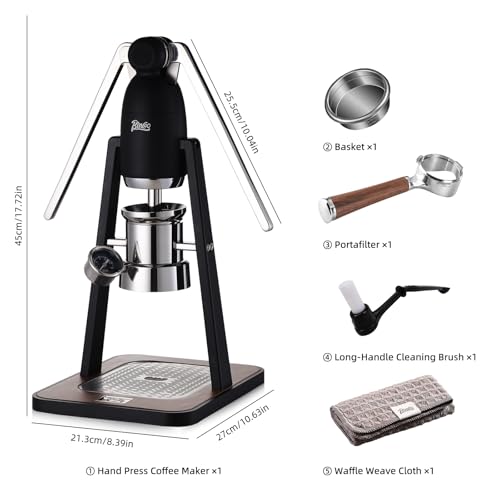 Manual Espresso Maker Set (Black)