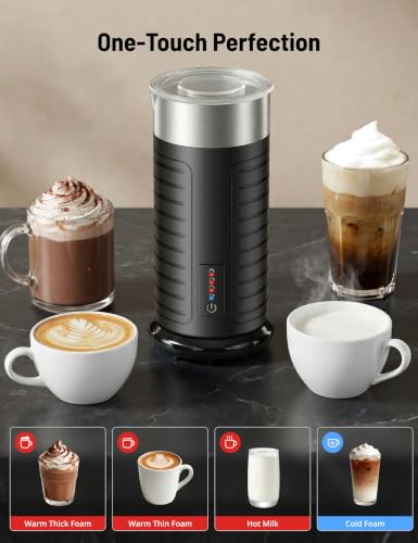 Waterproof Milk Frother and Steamer (Ebon)
