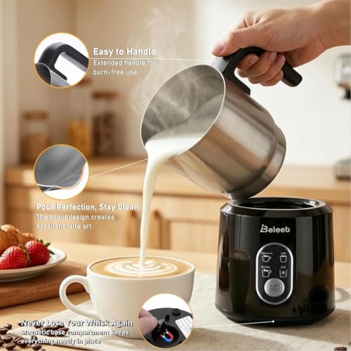 Detachable Milk Frother and Steamer