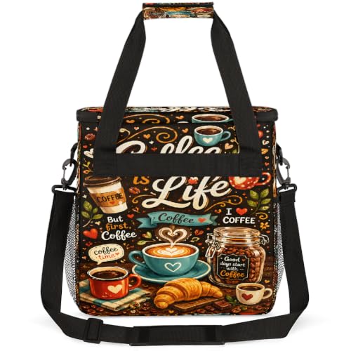 Maker Carring Bag Coffee Coffee Travel Carrying Storage Tote Bag (Print 5)