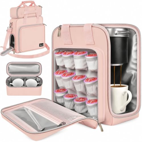 Coffee Maker Travel Bag for Keurig K (Pink)