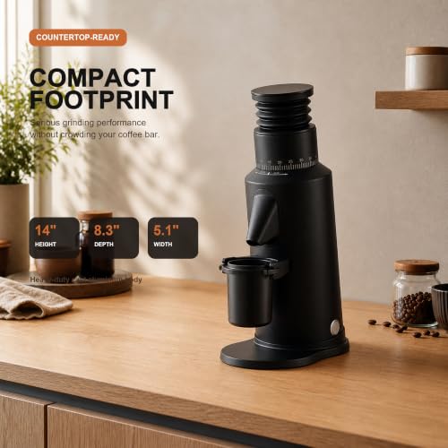 T64 Single Dose Coffee Grinder (Black)