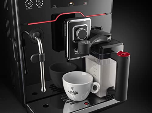 Accademia Luxury Italian Fully Automatic Espresso Machine with 19 Customized drink settings (Large / Black)