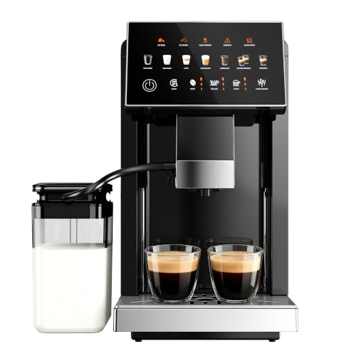 Fully Automatic Espresso Machine with Milk Frother & Grinder