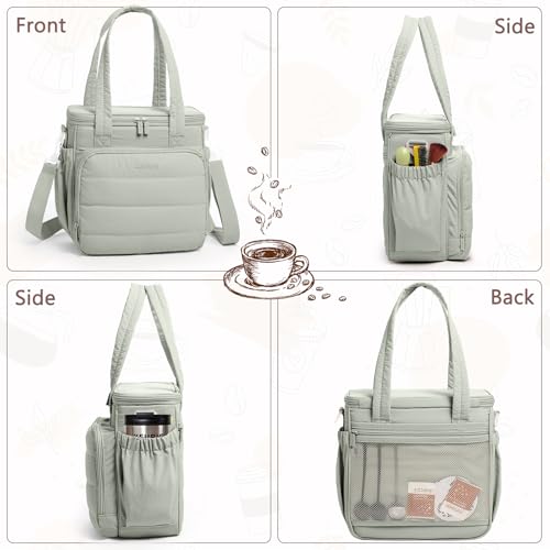 Coffee Maker Travel Bag Compatible with Keurig K (Green / Fit K-Mini Mate)