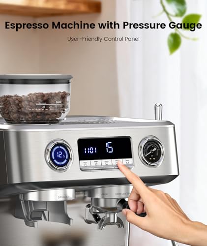 Dual Boiler Espresso Machine with Grinder
