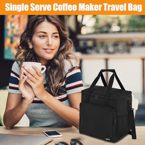 Travel Coffee Maker Carrying Bag Compatible with Keurig K (Black / Compatible for K-Classic)