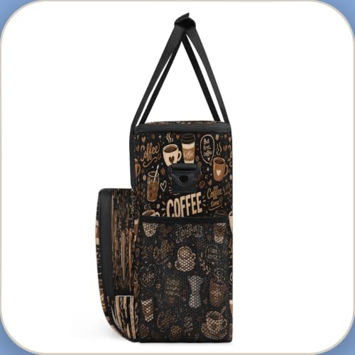 Maker Carring Bag Coffee Coffee Travel Carrying Storage Tote Bag (Print 4)