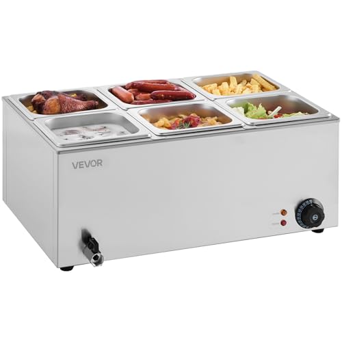 6 Pan Commercial Food Warmer (6x1/6Pan ;24QT)