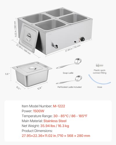 Commercial Food Warmer (4x1/2Pan;48QT)