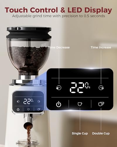 G3 Commercial 64mm Flat Burr Coffee Grinder (Ivory)