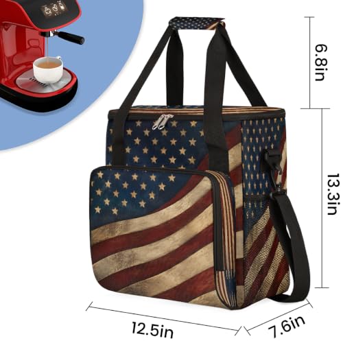 Maker Carring Bag Flag Coffee Travel Carrying Storage Tote Bag (Print 22)