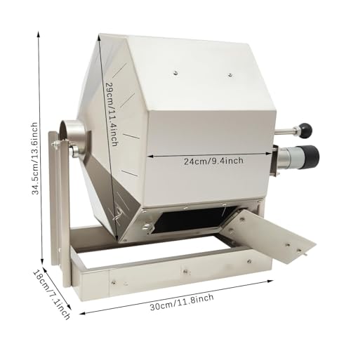 14.5L Coffee Bean Roaster Stainless Steel Coffee Bean Baker Automatic Coffee Roaster Machine Peanut Roaster for Home and Commercial Use