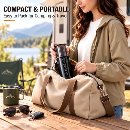 Camping French Press (FOR BREWING BOTH GROUND COFFEE AND K CUP POD)