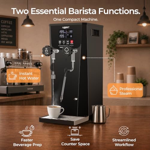 Commercial Steam Milk Frother with Instant Hot Water Tap (Steam & Hot Water)