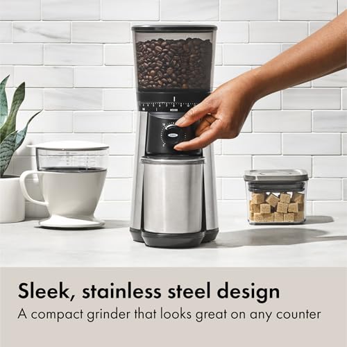 Brew Conical Burr Electric Coffee Bean Grinder (Silver)
