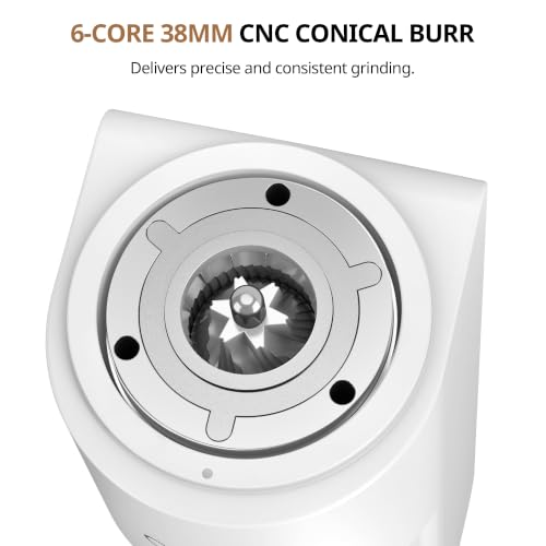 Single Dose Coffee Grinder (White)