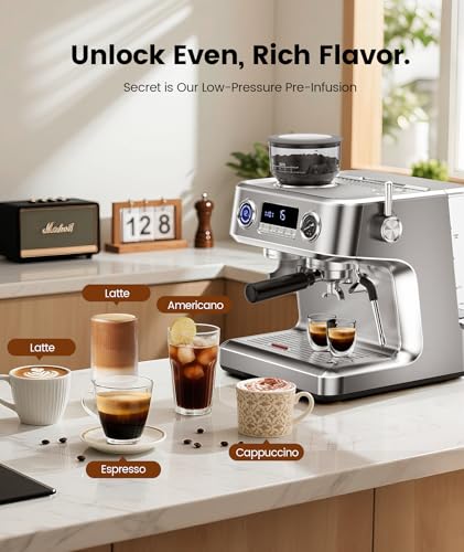Dual Boiler Espresso Machine with Grinder
