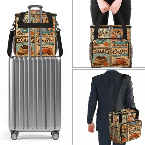 Maker Carring Bag Coffee Coffee Travel Carrying Storage Tote Bag (Print 6)